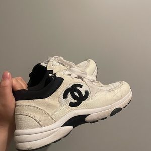Chanel white shoes